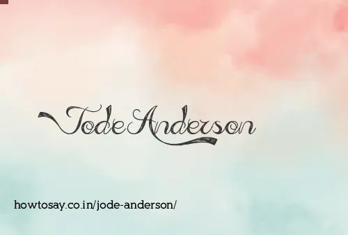 Jode Anderson
