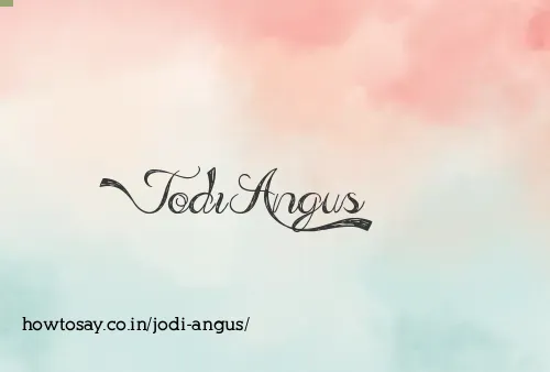 Jodi Angus