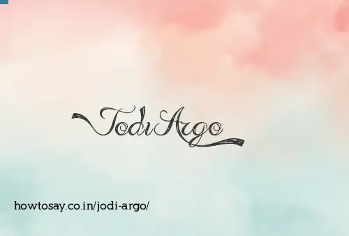 Jodi Argo