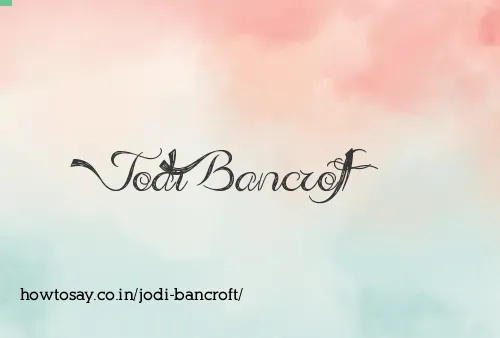 Jodi Bancroft