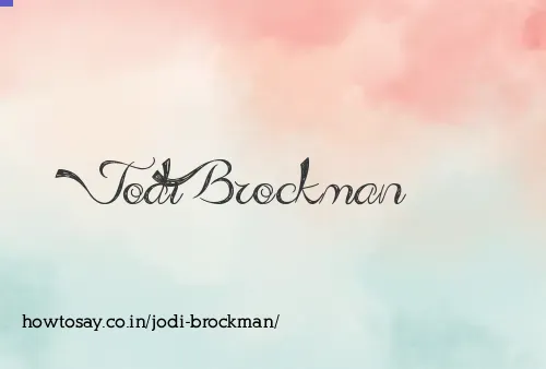 Jodi Brockman
