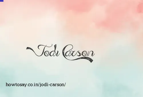 Jodi Carson