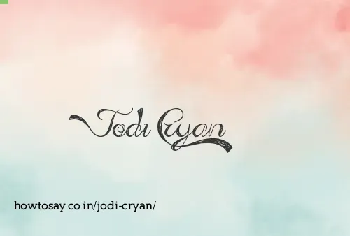 Jodi Cryan