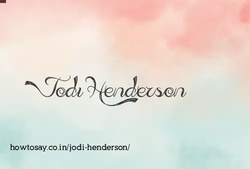 Jodi Henderson