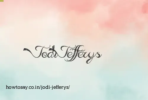 Jodi Jefferys