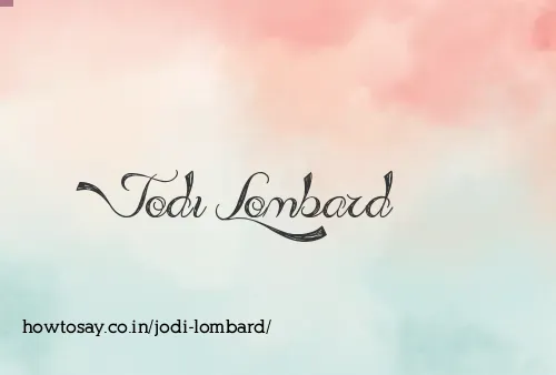 Jodi Lombard