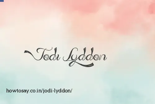 Jodi Lyddon