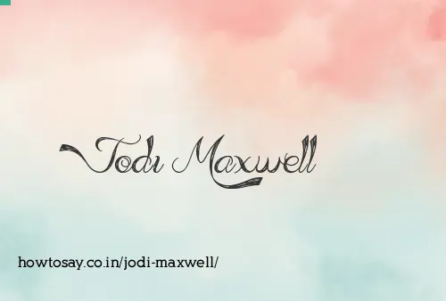 Jodi Maxwell