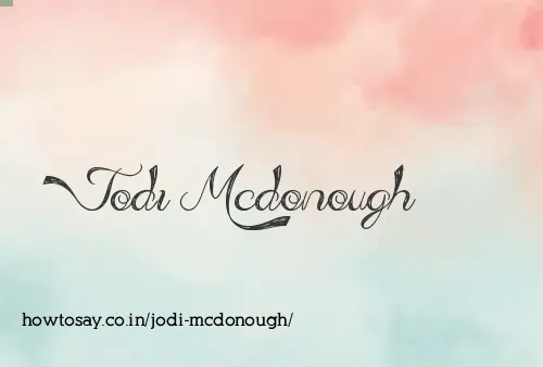 Jodi Mcdonough
