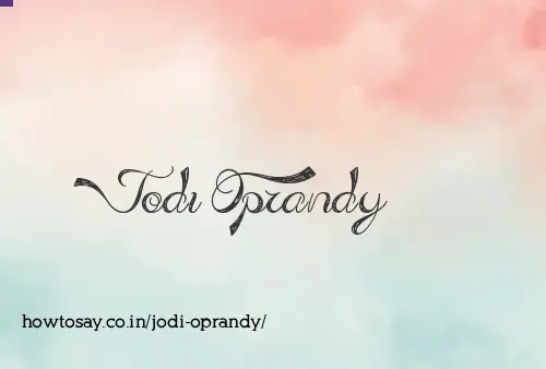 Jodi Oprandy