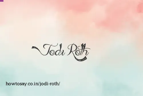Jodi Roth