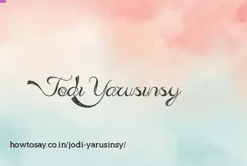 Jodi Yarusinsy