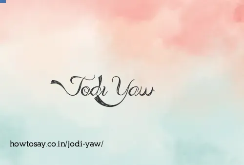 Jodi Yaw