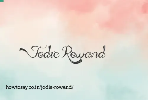 Jodie Rowand