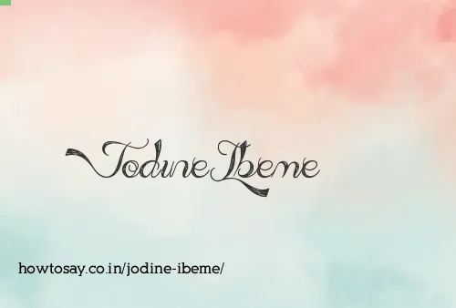 Jodine Ibeme