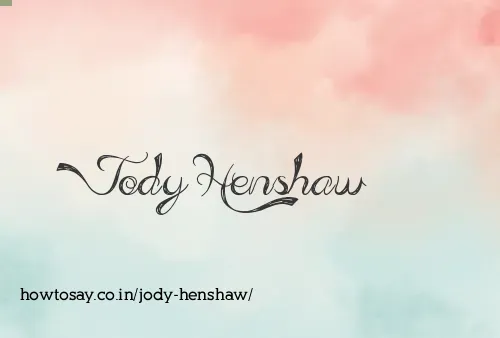 Jody Henshaw