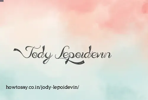 Jody Lepoidevin