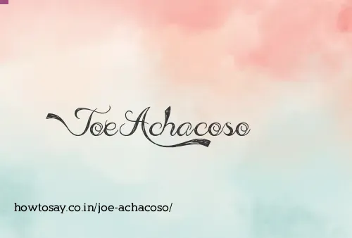 Joe Achacoso