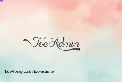 Joe Admin