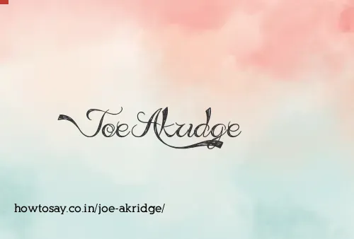 Joe Akridge
