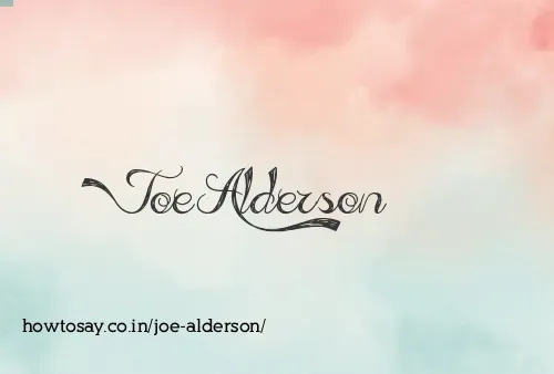 Joe Alderson