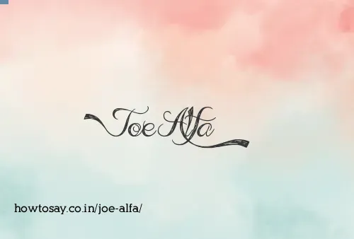 Joe Alfa