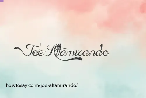 Joe Altamirando