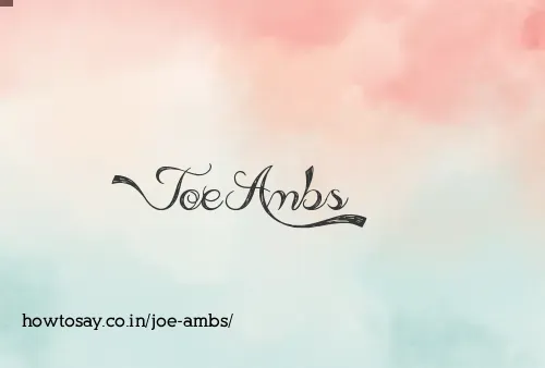 Joe Ambs