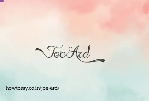 Joe Ard