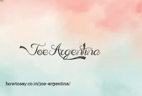 Joe Argentina