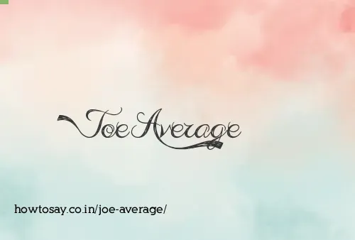 Joe Average