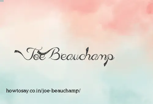 Joe Beauchamp