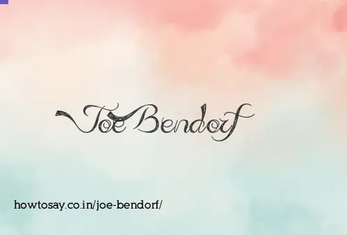 Joe Bendorf