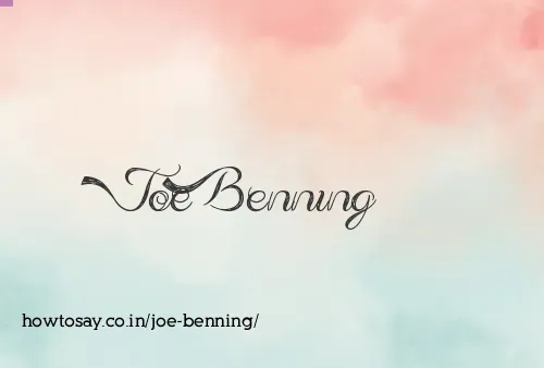 Joe Benning