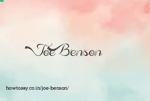 Joe Benson