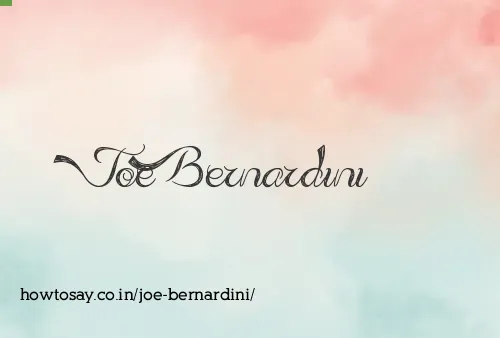 Joe Bernardini