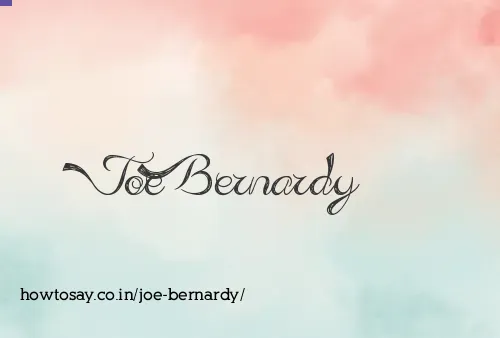 Joe Bernardy