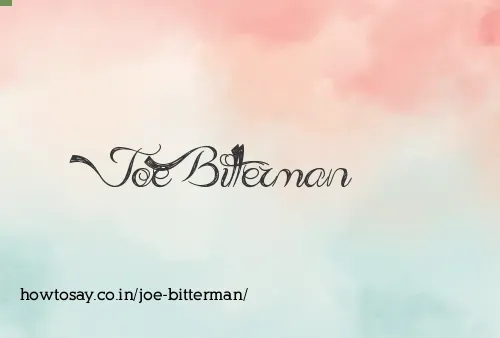 Joe Bitterman
