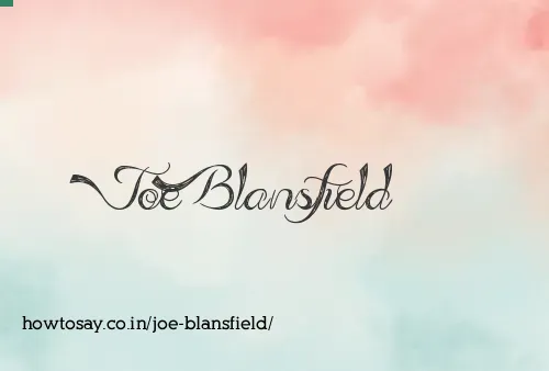 Joe Blansfield