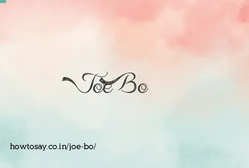Joe Bo