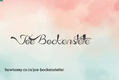 Joe Bockenstette
