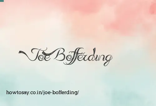 Joe Bofferding