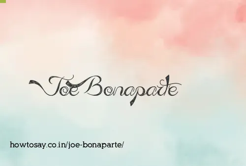 Joe Bonaparte