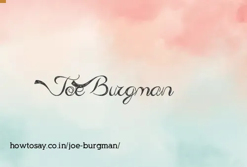 Joe Burgman