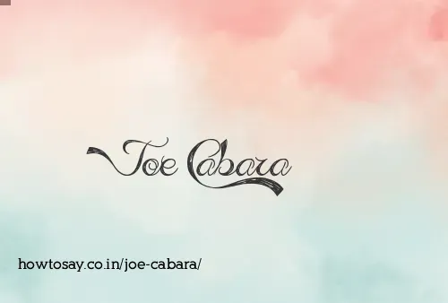Joe Cabara