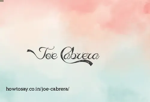 Joe Cabrera