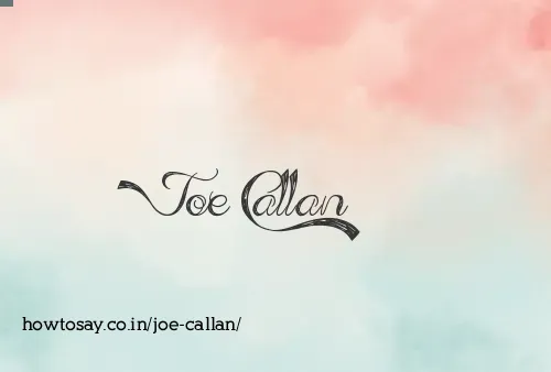 Joe Callan