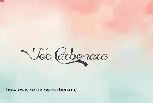 Joe Carbonara