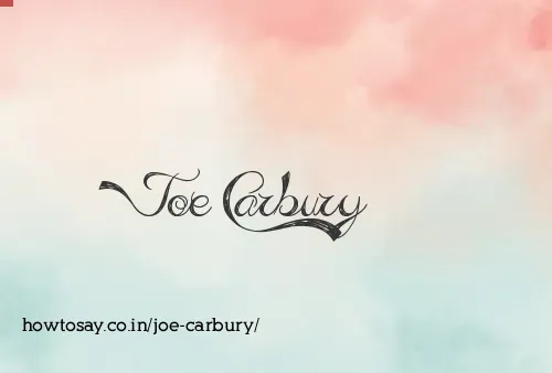 Joe Carbury
