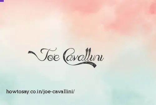 Joe Cavallini